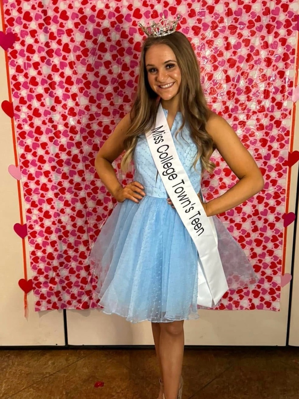 Sherri Hill Light Blue Party Tulle Mini Dress